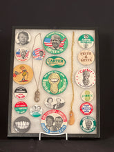 Set of 19 Jimmy Carter Pins With Peanut Pendants