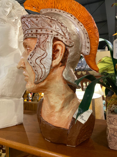 Roman Soldier Chalkware Bust