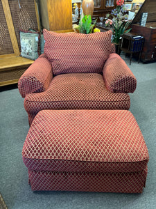 Thomasville Club Chair With Ottoman