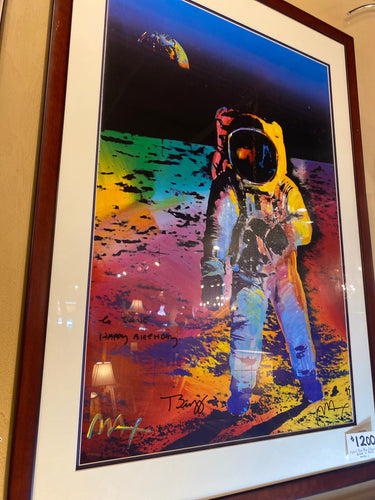 Signed Peter Max and Buzz Aldrin 