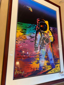 Signed Peter Max and Buzz Aldrin "Man on the Moon" With COA<br>