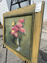 'Floral Arrangement' (Still Life Composition, Framed Original Oil on Canvas)