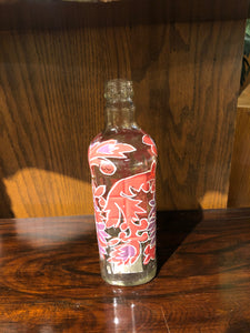 Hand Painted Glass Bottle