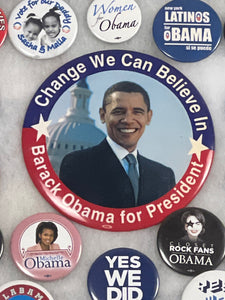 Set of 21 Obama Pins With Sticker