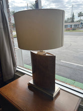 Brown Art Deco Lamp w/ Shade