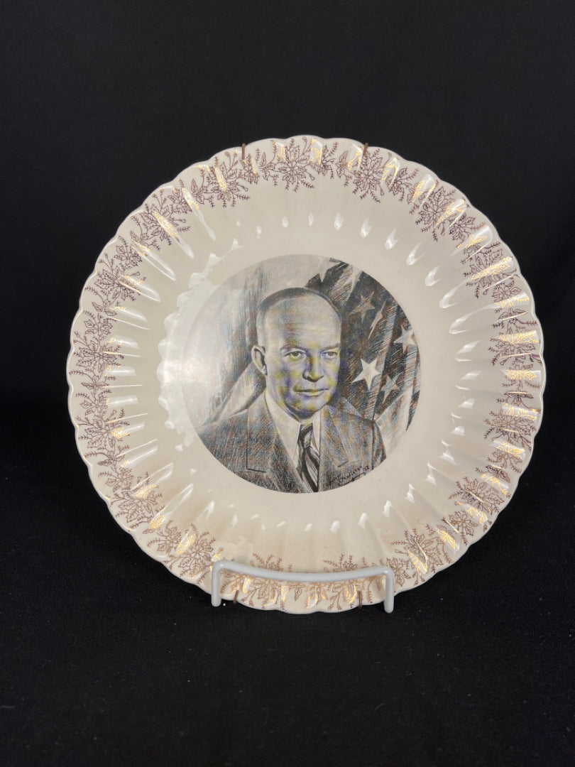 Dwight D Eisenhower Decorative Plate
