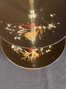 Black Asian 2 Tier Plate