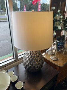 Silver Cone Lamp