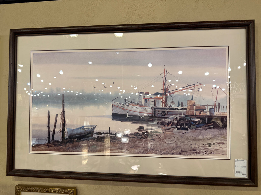 Signed Neil Adamson | Seawind Ship Watercolor Print | Framed | Limited Edition 49/550
