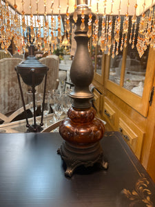 Boho Lamp with handmade shade
