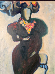Abstract Female Figure Painting