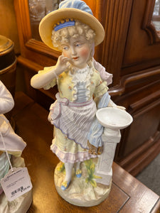 Large Porcelain Victorian Child Statue