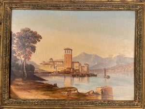 1872 Sir Hubert Medlycott Original Oil Painting w/ Original Frame