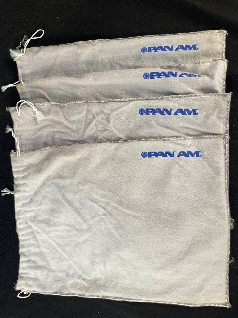 Set of 4 Pan Am Toiletrie Bags