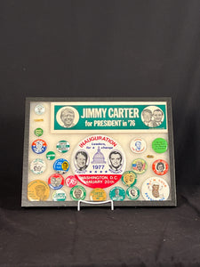 Set of 24 Jimmy Carter Pins With Sticker