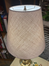 Brass Lamp w/ Burlap Style Shade