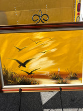 Birds Flying over Beach Scene on Canvas