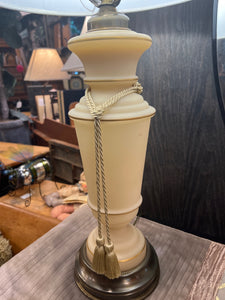 Vintage Yellow Porcelain Lamp