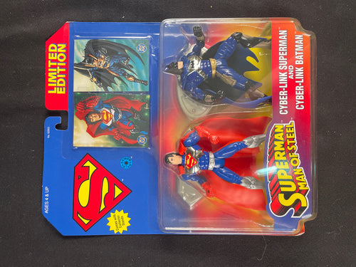 Cyber-link Superman and Cyber-link Batman