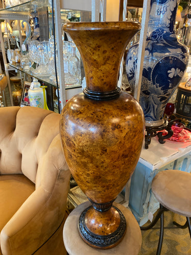 Hand Turned Burlwood Vase