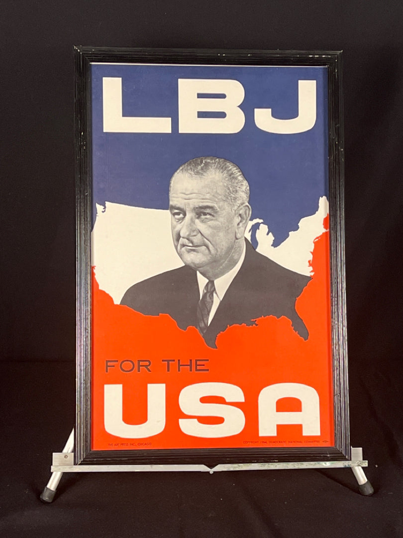 LBJ For the USA Poster
