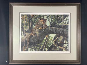 "Leopard In A Sausage Tree" Robert Bateman Print 172/950