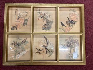 6 Pane Picture Frame w/ Birds