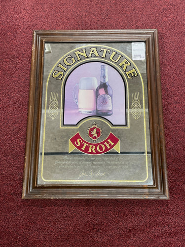 Stroh | Signature | Mirror Décor | with engraved quote and signature from John W. Stroh