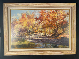 "Autumn River" Dino Paravino Framed Print