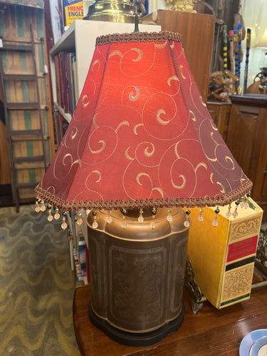 Antique Copper Asian Lamp