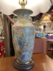 Painted Floral Lamp