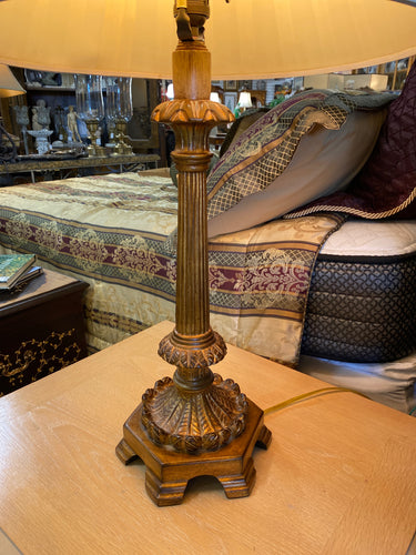 Gold Lamp w/ White Shade