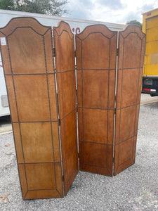 4 Panel Leather Screen