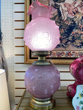 Fenton Lavender/ Pink Art Glass Lamp