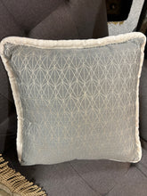 Grey and Silver Throw Pillow