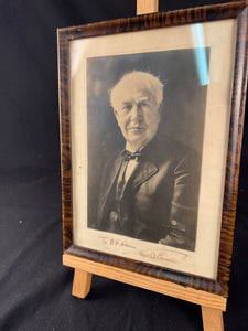 1920's Era Signed Thomas Alva Edison Photograph