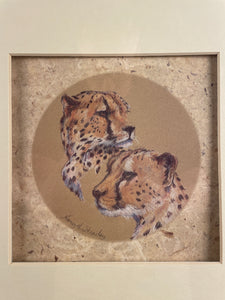 Framed Leopard Head Print