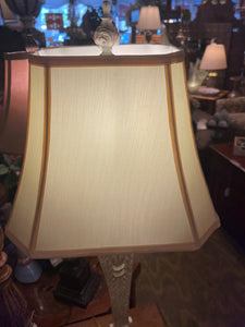 Tall Off White Lamp