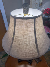 Rope Design Lamp w/ Linen Shade