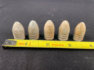 Set of 5 Civil War Bullets