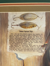 R.F Harnett 1960's Fishing Print w/ Spoon Jig