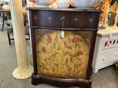 Brown Entry Chest With Single Drawer