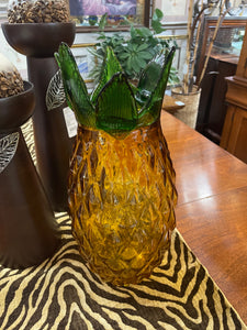 Art Glass Pineapple Vase