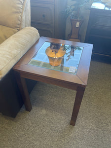 Glass insert End Table