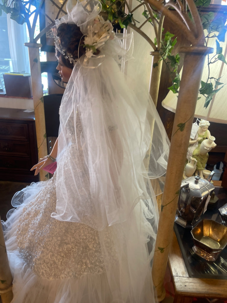 Large Soft Body Porcelain Bride Doll