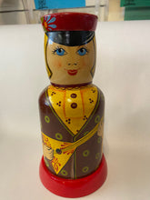 Hand Painted Russian Bottle Cover Doll