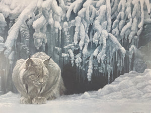 Robert Bateman "Dozing Lynx" Print
