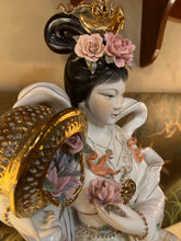 Large White Porcelain Geisha Statue