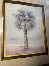 Framed Palm Tree on Cut Canvas