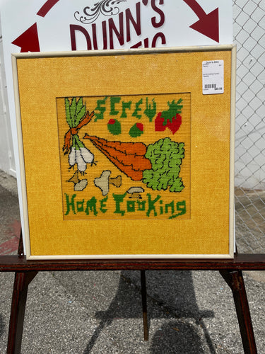 Home Cooking Framed Tapestry